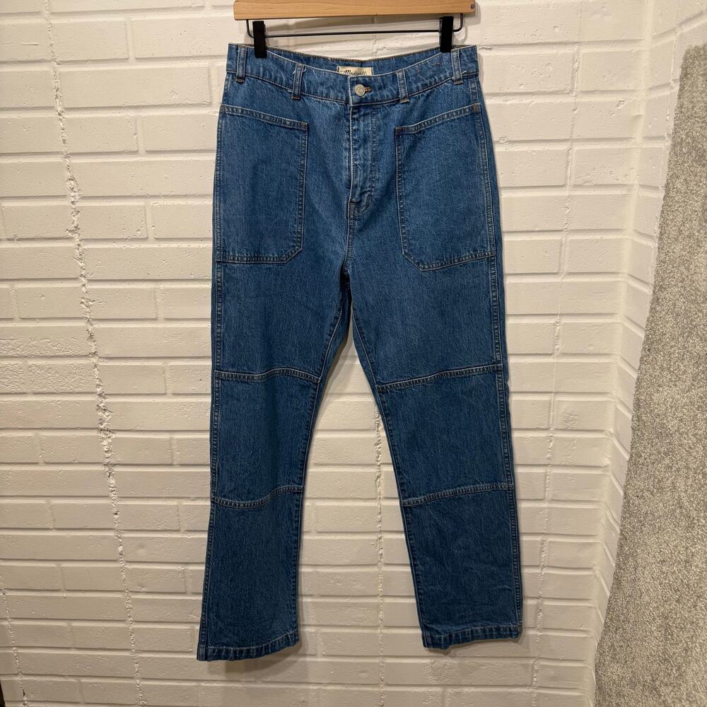 Madewell 90s Straight Utility Jeans Fenwood Wash Comfort Stretch Sz 29 Boho Chic - Picture 6 of 16